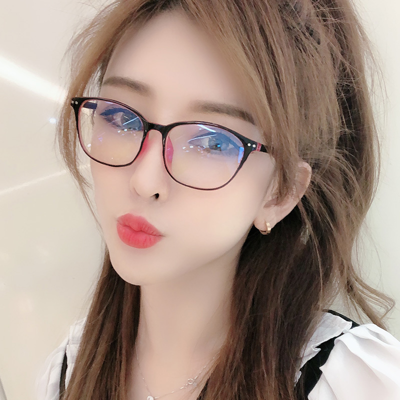 Computer glasses glasses anti-radiation glasses anti-blue-light glasses for men and women with infinite numbers of flat glasses