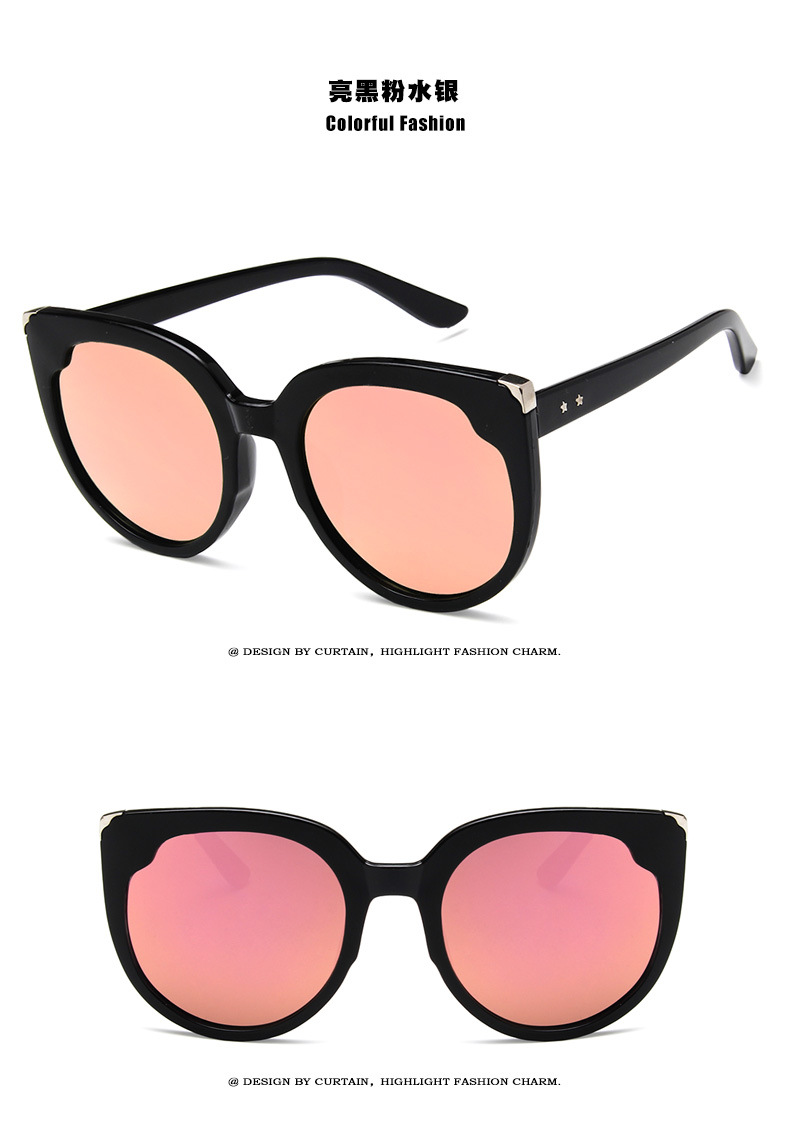 Kính mát vòng ladies retro mô hình ngôi sao 2018 new sunglasses triều nữ cá tính thanh lịch khuôn mặt tròn Hàn Quốc phiên bản của mạng đỏ