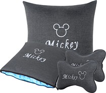 Car cute Mickey headrest neck pillow pillow car pillow car pillow car pillow car cartoon pillow quilt four-piece set