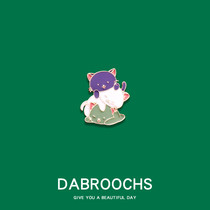 Cute Japanese cartoon brooch 3 kittens Metal badge School bag bag pin accessories Clothes collar pin corsage