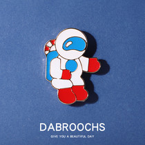 Astronaut brooch Cute Japanese astronaut men and women personality metal badge badge pin decorative bag buckle pin