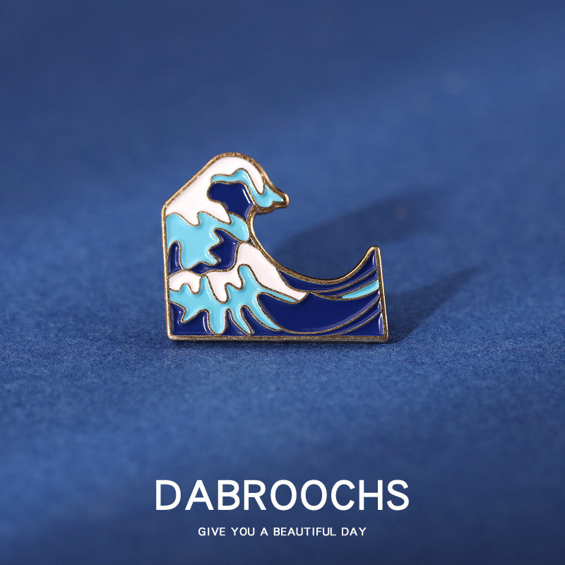 Huang Zi Tao Tongtong Chest Needle Day Ensemble Cute Cartoon Ins Surge Waves Metal Badges Bag buttoned pin clothes accessories