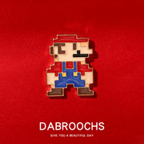 Super Mario brooch Cute Japanese cartoon Super Mary metal badge badge bag clothes buckle pin