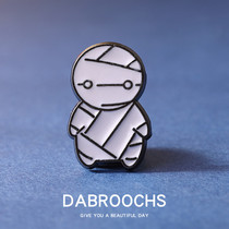 Mummy brooch Cute Japanese ins personality metal badge Cartoon animation badge bag buckle pin accessories female