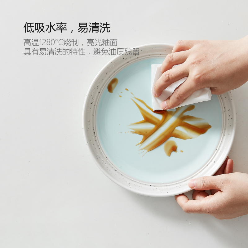 Nordic ceramic tableware plate sets single soup bowl creative combination of household food dish to eat bowl meal all the plates