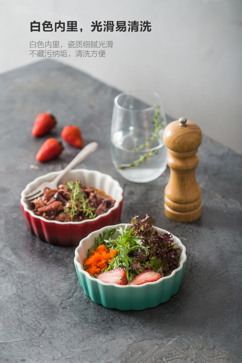 Brand preference, Japan and South Chesapeake style glaze gradient ceramic baking utensils meal of disc cake plate all the fruit bowl