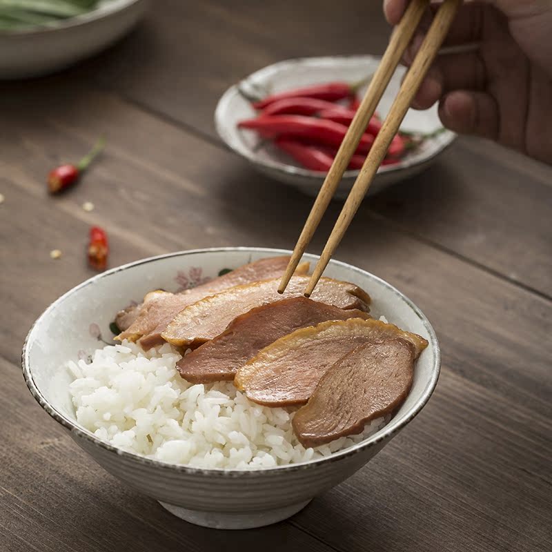 Japanese cherry blossom put ceramic household food dish hand of eating sushi dishes and plates of disk all the flat