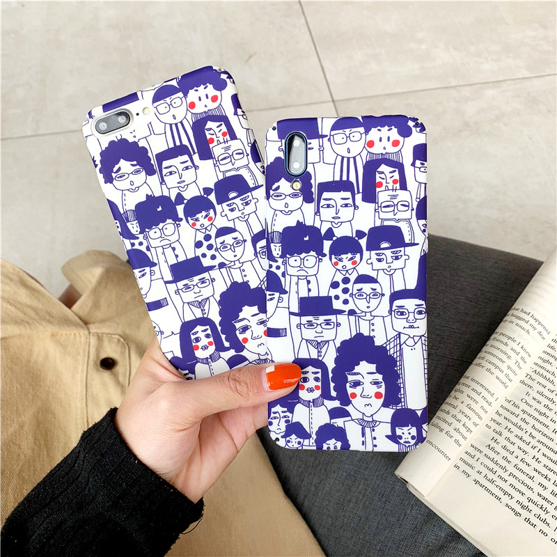 ins phim hoạt hình graffiti đám đông vivox23 điện thoại vỏ x21i mờ x20 nữ mô hình x9s y97 bao gồm tất cả cứng vỏ y85a x7 sáng tạo thương hiệu nổi tiếng y67 / y66 / y75 / y93 / y83 / Z3i Trường hợp - Phụ kiện điện thoại di động ốp lưng samsung j2