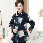 Áo khoác cotton mùa thu cho mẹ 40-50-60 tuổi Áo khoác ngoài cho nữ mùa thu và mùa đông cộng với áo cotton cỡ lớn