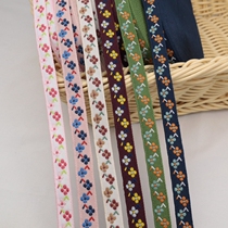 Ethnic Wind Embroidery Webbing Webbing Handcrafted Hair Accessories DIY Material Little Fresher Jacquard Clothing Accessories Lace Lace Flowers Edge