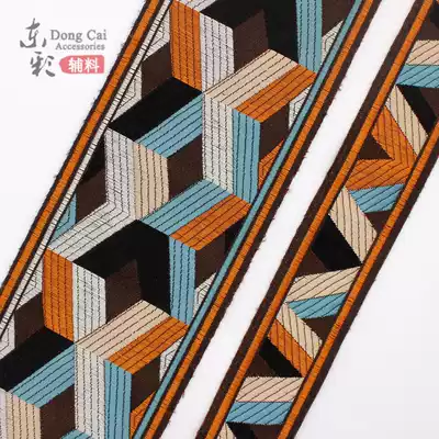 F bottom modern geometric lace accessories Embroidery curtain lace fabric handmade diy decorative headdress lace accessories