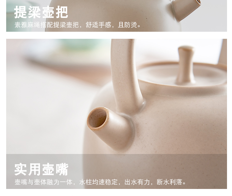 Household ceramics girder teapot open the tea kettle boiled tea, the electric TaoLu ceramic POTS, large - sized large - capacity single pot