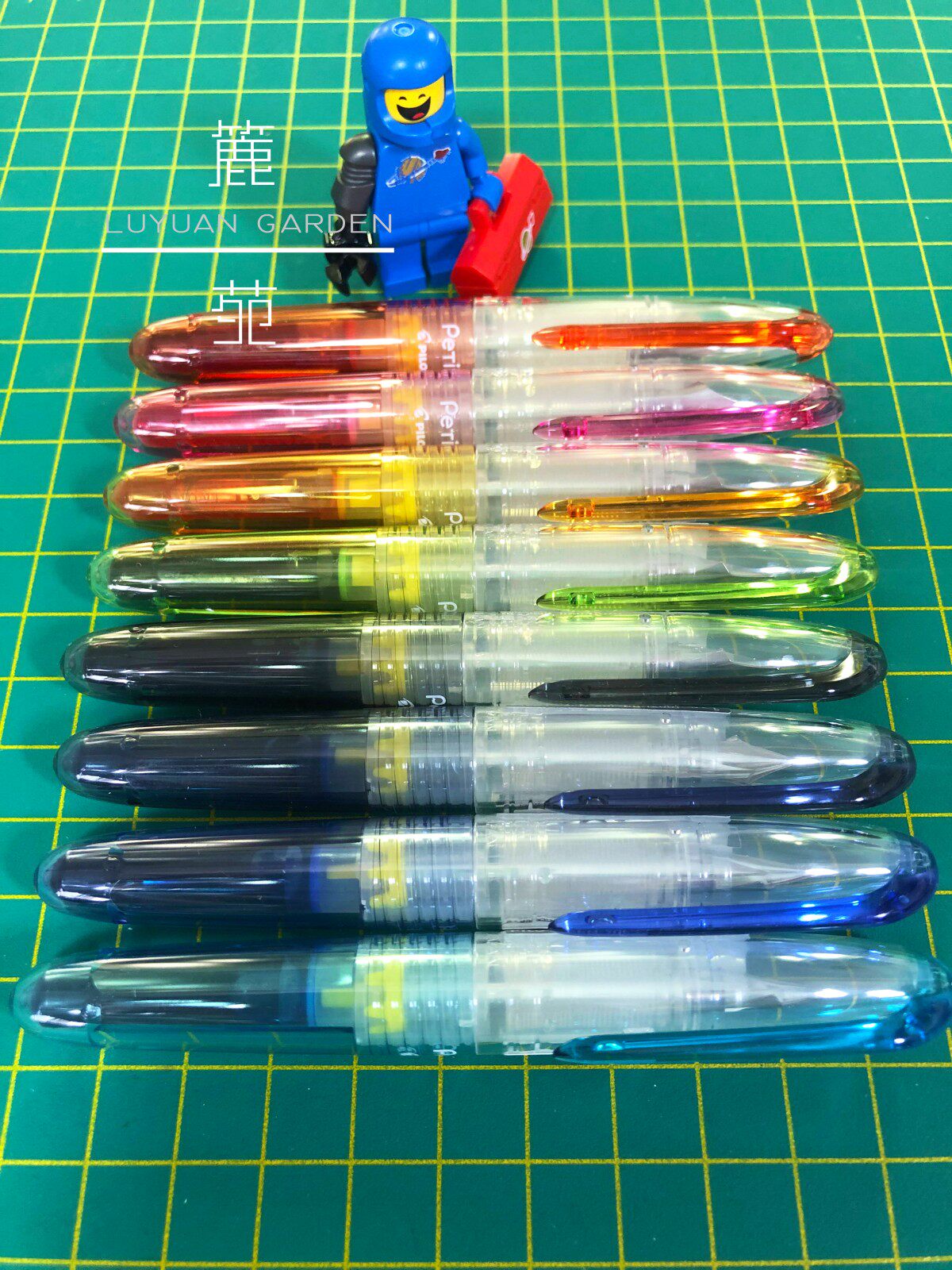 Baile PILOT vitality small pen SPN-20F student color transparent mini steel ink bag-full