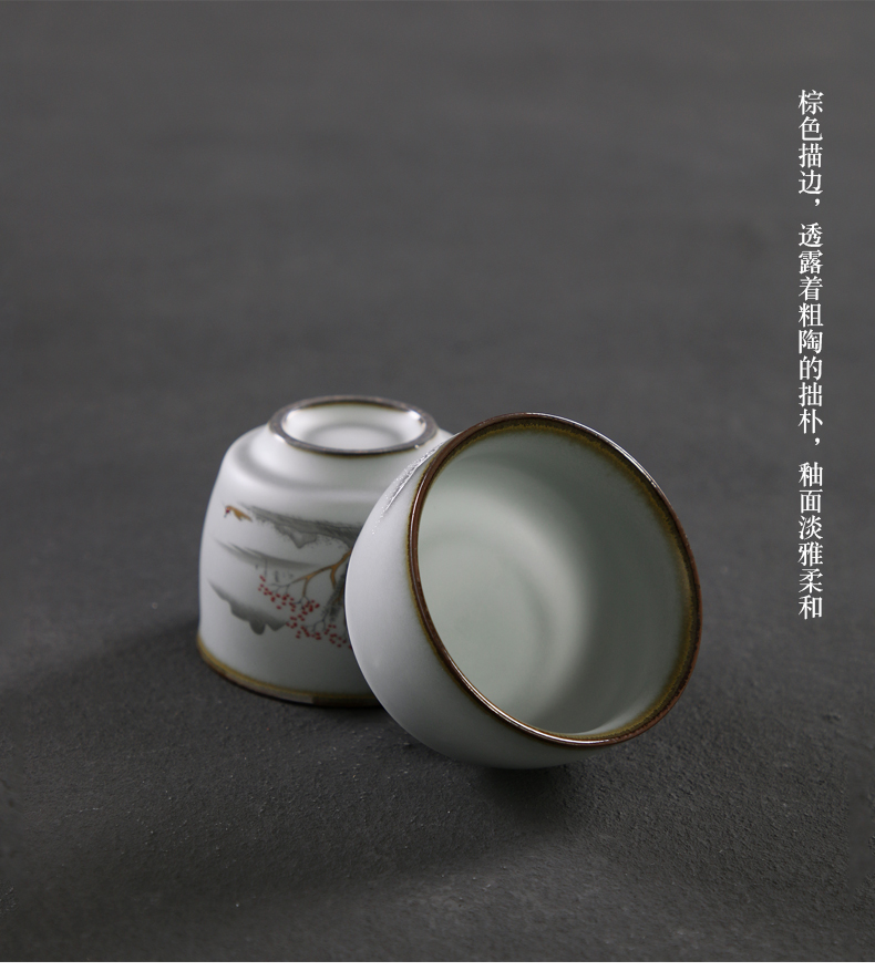 Having your up tea cups household porcelain ceramic bowl with single cup tea accessories sample tea cup kung fu master CPU