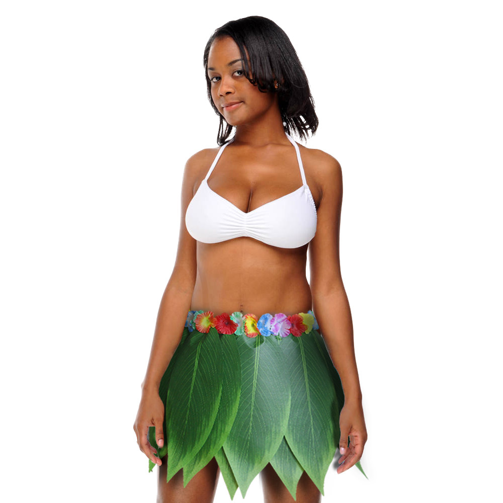 Children's adult imitation leaf grass skirt leaf skirt beach festival party stage performance Hawaiian decorative skirt