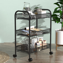 Shelf multi-layer mobile trolley floor-to-ceiling household kitchen bathroom snacks toilet bedroom storage rack