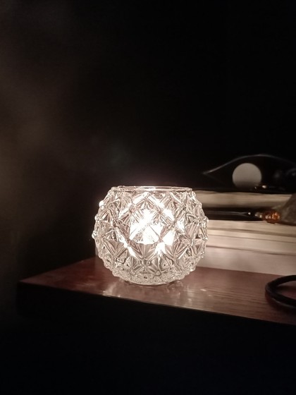 蜡烛台欧式水晶创意浪漫玻璃杯烛光晚餐婚庆生日酒吧摆件家居装饰