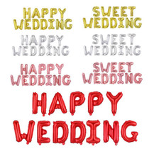ins new wedding happy sweet wedding Happy Wedding letter aluminum film Balloon Living-room Decoration Scene Arrangement