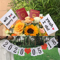 Creative Wedding Cours Wedding Cours Photo Small Props Wedding Date Rahua Customised Outdoor Wedding Dresses Decorative Items