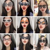 2021 new Halloween day to blame glasses ins personality get-togethers party bat glasses whole demagogic decorative props