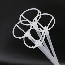 Net Red Balloon Topole Wave Ball Latex Aluminum Film Balloon Topole Universal 35cm Brace Plastic Transparent Handheld