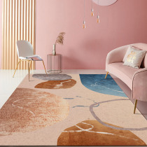 Pink Nordic Light Lavish Warm Color Bedroom Bedside Ground Mat Brief Modern Net Red Living Room Tea Table Carpet Home Free Wash