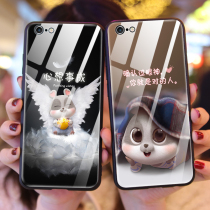 Apple 6SPlus phone case iphone6 shell ipone6s glass mouse all-inclusive anti-drop i6 protective cover ip6plus male sp female spuls Net red same model