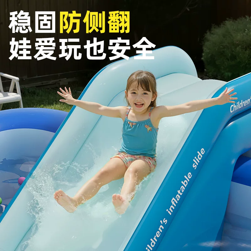 Inflatable travel swimming pool, increased thickness