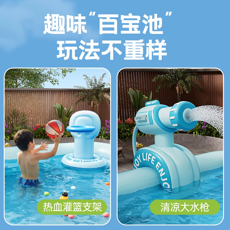 Inflatable travel swimming pool, increased thickness
