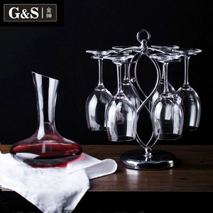 Vàng Crystal Glass Goblet Rượu Vang Đỏ Đặt Hộ Gia Đình 4 6 Lớn Decanter Rượu Vang Châu Âu Glass