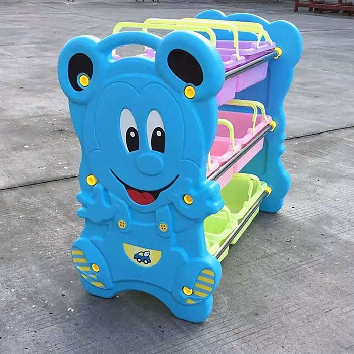 Kindergarten children's toy cabinet baby bookshelf arrangement locker super-function collection frame plastic household