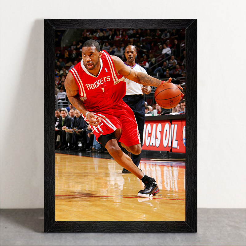 Mcgrady Framed Basketball Star Picture Frame, Room Hanging Decoration, Desktop Display Piece, Bedroom Photo Frame Gift