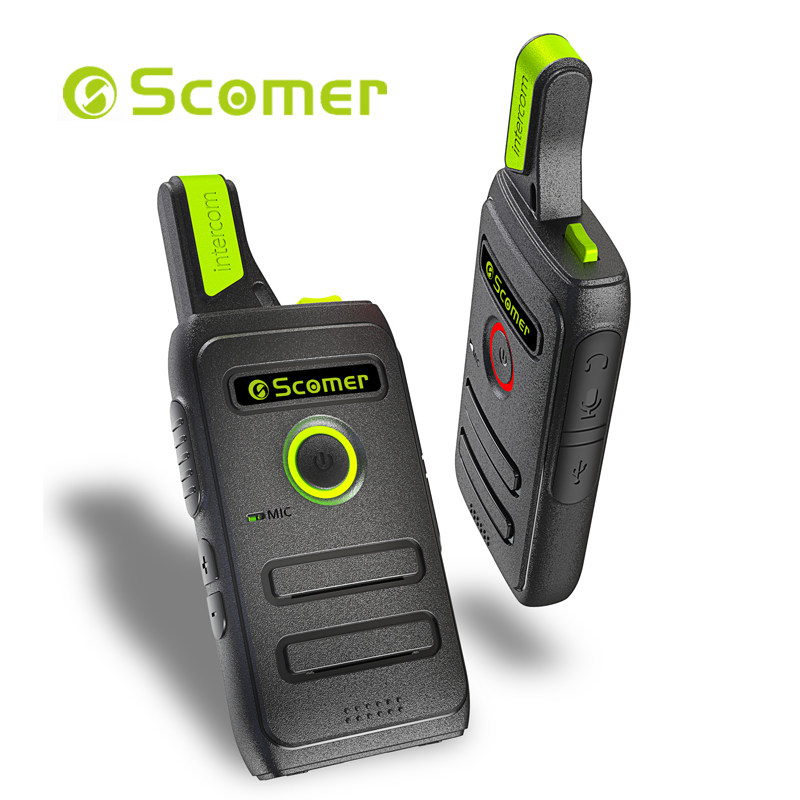 Scomer Small walkie-talkie mini civil mini 4S Dining room Hotel hair salon Beauty salon mini outdoor device