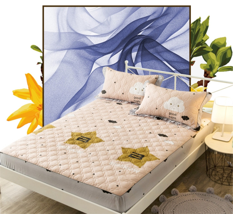 Giường bông đệm bông một miếng bông chống trượt 1.2 Giường Simmons đôi đơn 1,5m1,8 m Mua ga phủ giường