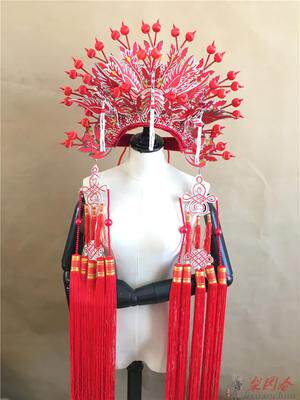 Custom drama opera stage performance props clothing headwear Peking Opera hat Sanfengguan film and television dance headgear