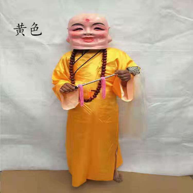Performance prop head portrait folk performance big head doll mask headgear arhat big head monk big head