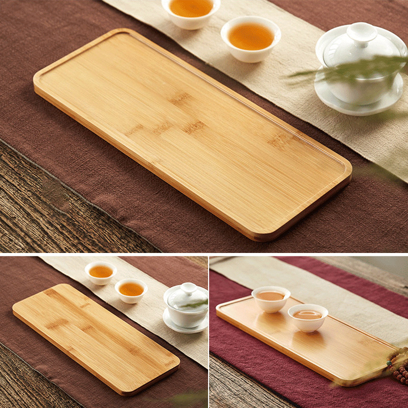 Statute of mud TaoGe small tea tea tray was solid wood home contracted bamboo tea tray was kung fu tea tray tea accessories