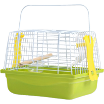 WeiBi small and medium parrot portable outout cage luxury high-end transparent tiger leather peony hamster rabbit outside with bird cage