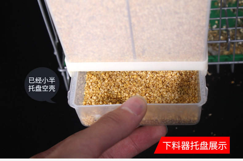 Tiger da hoa mẫu đơn vẹt tự động trung chuyển trung chuyển thức ăn chim hộp máng chống giật chim trung chuyển thức ăn bát cung cấp - Chim & Chăm sóc chim Supplies máng nước tự đông cho gà