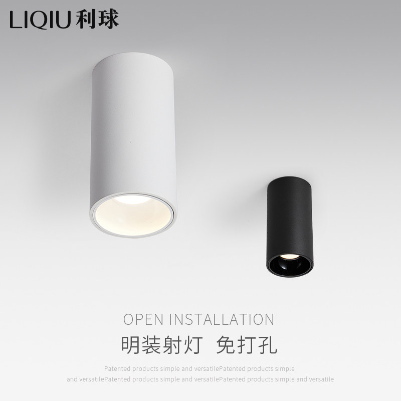 Surface mounted downlight LED ceiling light drill-free living room chandelier aisle porch light corridor Nordic ceiling spotlight