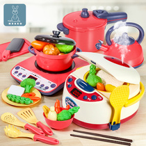  Childrens cooking toy set Cooking cooking girl house mini kitchen Baby girl birthday gift