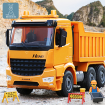  Childrens oversized engineering car dump truck Toy car Beach transport big truck truck Inertia 3 boys 5