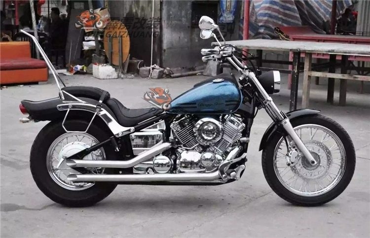 Phụ kiện xe máy Harley Retro Cruise Iron Horse 400 Modified Exhaust Racing Star 400 Horseshoe Sound Exharing Pipe - Ống xả xe máy