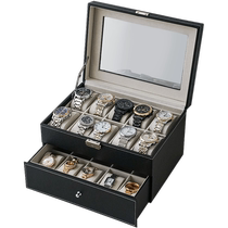 Watch storage box watch mechanical watch jewelry box household high-end exquisite mens box large-capacity display box