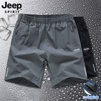 Jeep, джип, шелковые летние тонкие шорты, быстросохнущие штаны для отдыха, большой размер, для мужчины среднего возраста