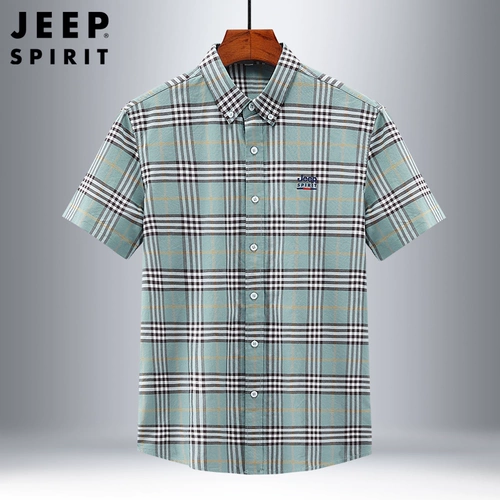 Jeep, модная хлопковая рубашка для отдыха