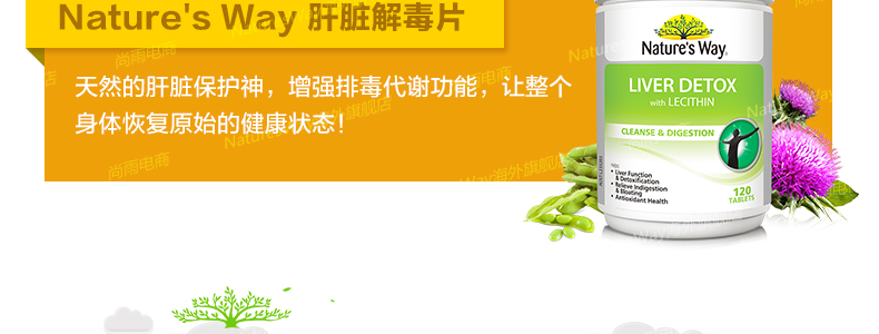 naturesway澳洲肝脏排毒片120粒奶蓟草解酒保肝 成人肝脏护理片 产品系列 第27张 naturesway澳洲肝脏排毒片120粒奶蓟草解酒保肝 成人肝脏护理片 产品系列 第27张