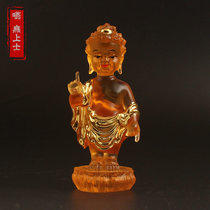 Taiko Buddha small Buddha statue water glazed Sakuni Buddha as he comes to carry a small Buddhist temple bath Buddha festival for the mercy of the pendulum