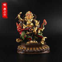 White Treasure Statue of Buddha Nepal Tibetan Chuanzang Pure Bronze Appliquity Gold Color Plotter of the Five Fanges Treasure Statue Statue of the Gods