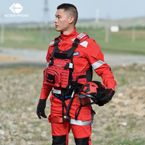 Lansenkai new firefighting suit forest training suit emergency rescue suit overalls outdoor suit for men